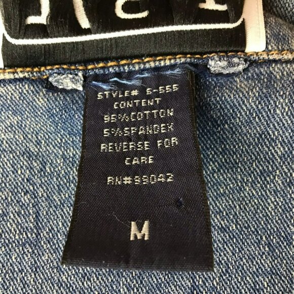 Denim Jacket With Rhinestone Studded Yoke H&J Womens Medium - Picture 10 of 11